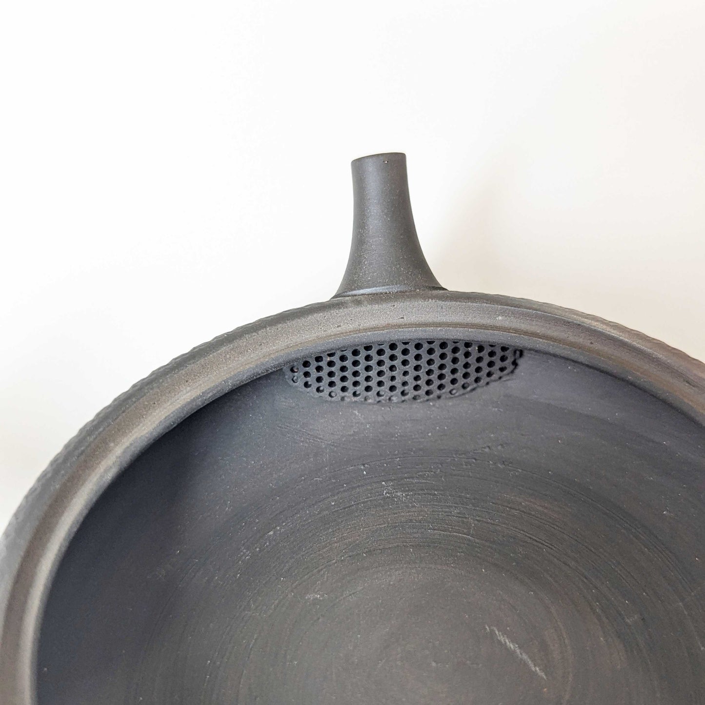 Tokoname Ware Flat Teapot By Gyokko Kiln Variation Finish