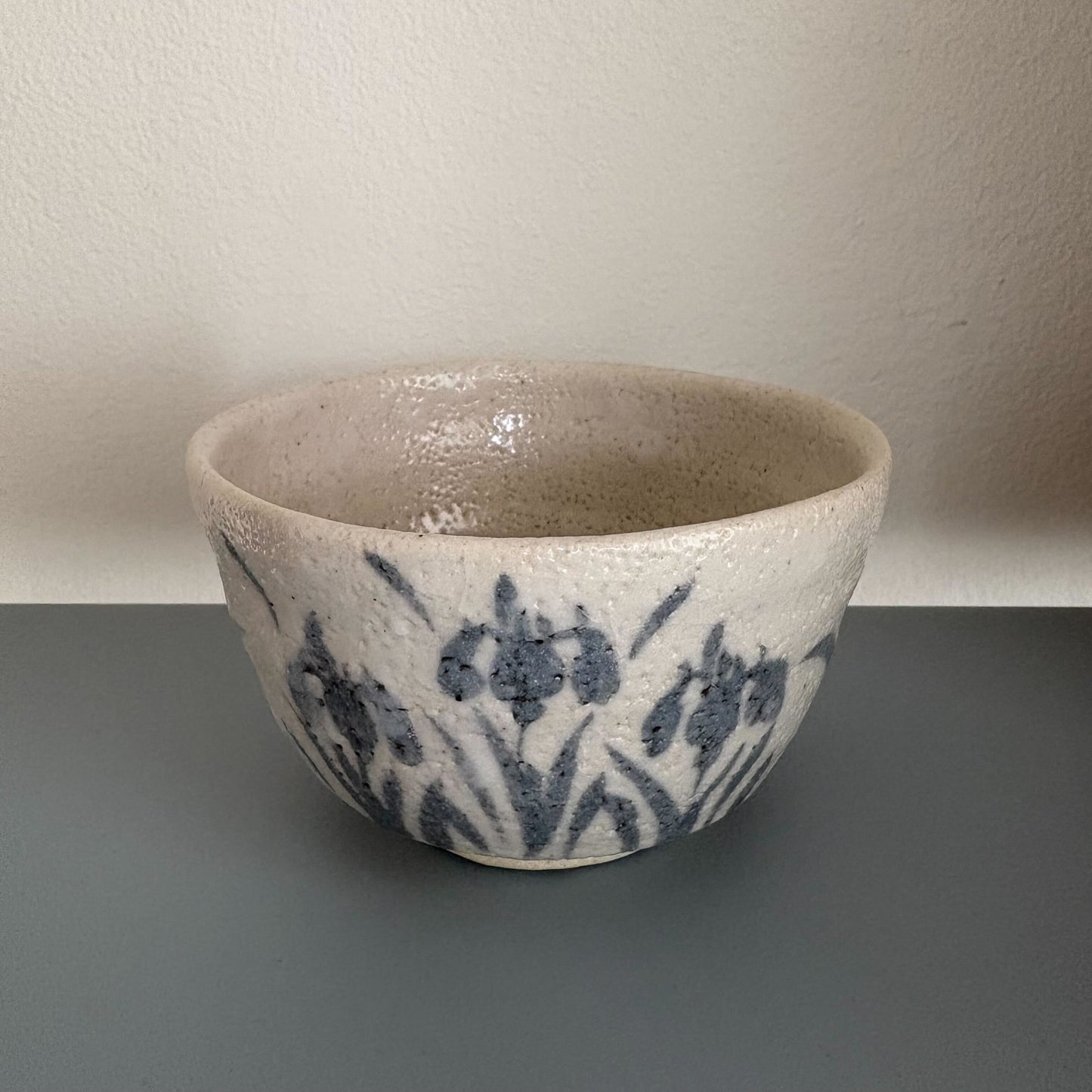 Shino Matcha Bowl “Shobu (Iris)” By Kiichi Kato